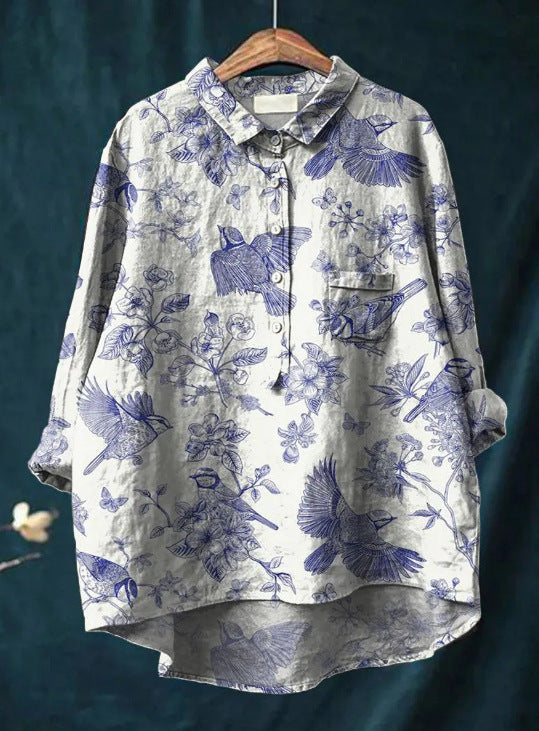Beata | Klassisk blommig blus